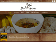 Tablet Screenshot of cafe-mediterraneo.com